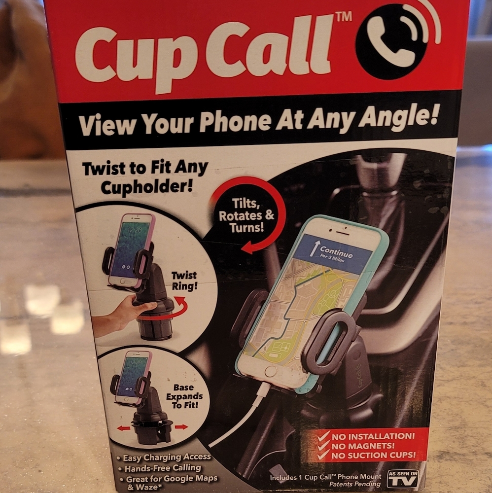 Cup call desktop phone mount 2 pack brand new